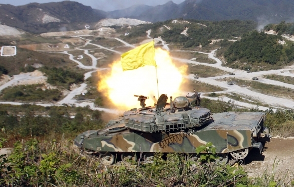 Vojaci Južnej Kórey demonštrovali svoju silu