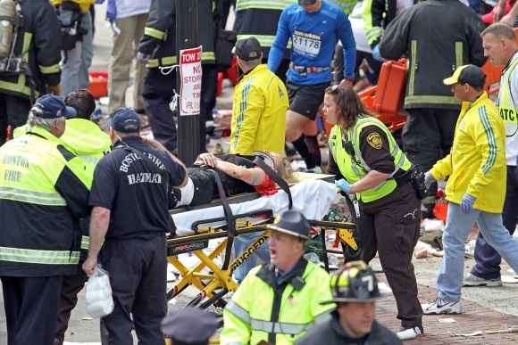 Výbuch počas bostonského maratónu