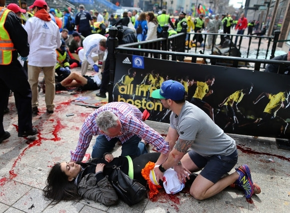 Výbuch počas bostonského maratónu