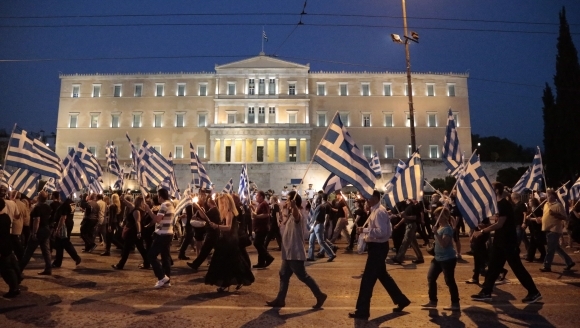 Pochod neonacistov v Grécku