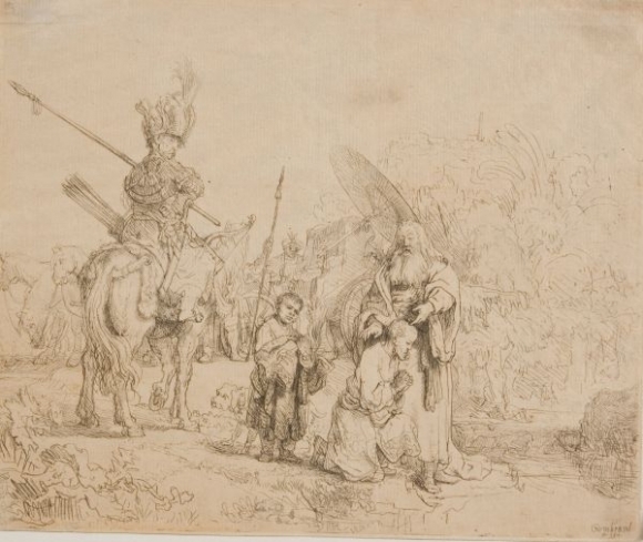 Rembrandt van Rijn, V orientálnom tábore, obraz