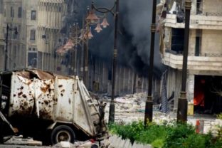 Syria, dym, výbuch
