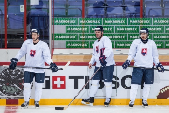 Tréning slovenských hokejistov