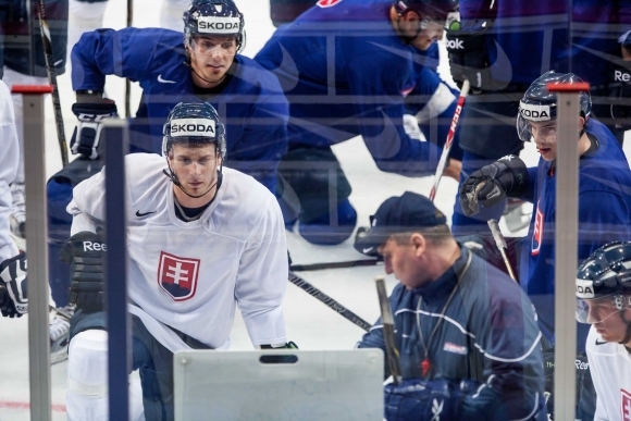 Tréning slovenských hokejistov