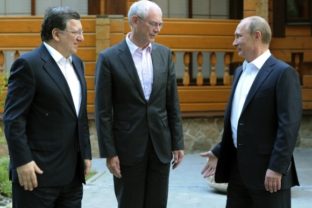 Vladimir Putin, Herman Van Rompuy, Jose Manuel Bar