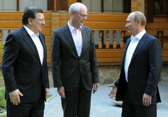 Vladimir Putin, Herman Van Rompuy, Jose Manuel Bar