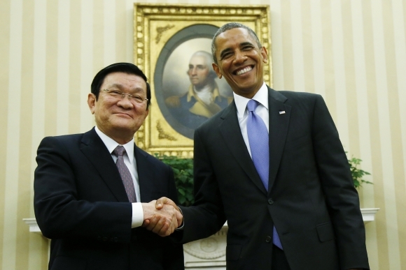 Obama vietnam truong tan sang