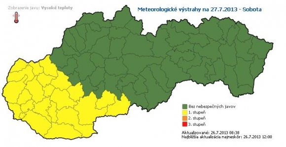 Počasie, výstraha