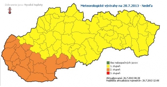 Počasie, výstraha