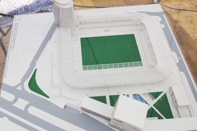 Vizualizácie nového futbalového štadióna na Pasien
