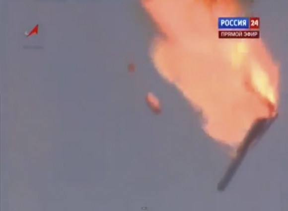 Výbuch rakety v Kazachstane