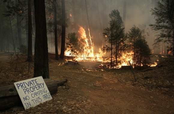 Požiar v Sierra Nevade