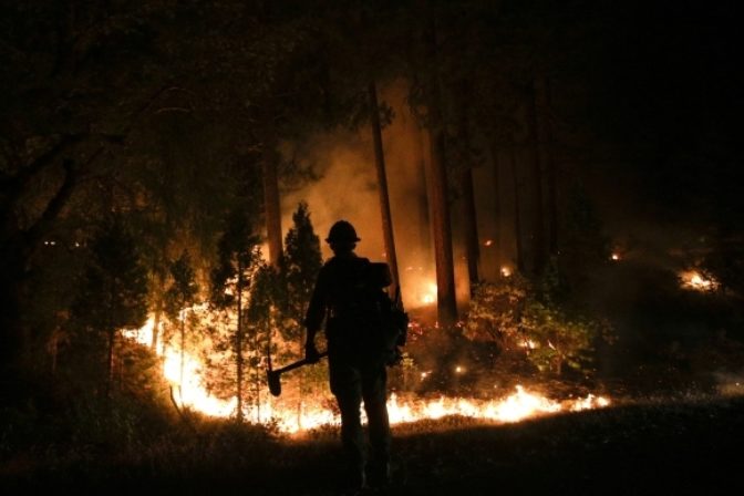 Požiar v Yosemitskom parku