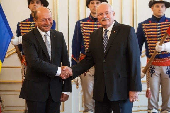 Prezident Rumunska Traian Basescu na Slovensku
