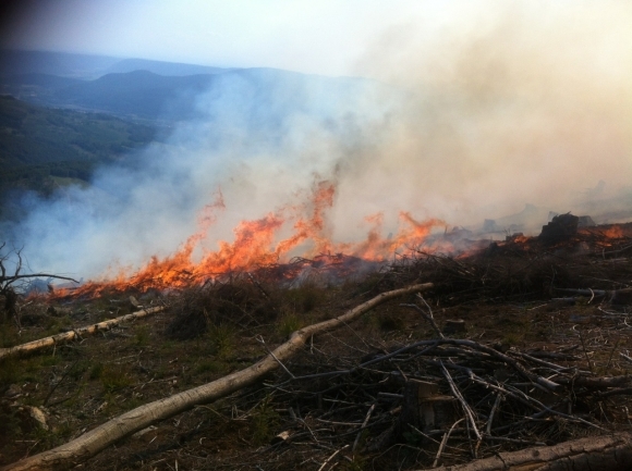 Lesný požiar pri Betliari