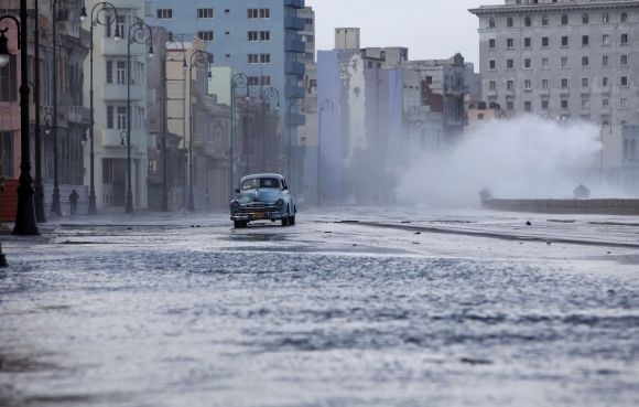 Zaplavené ulice Havany