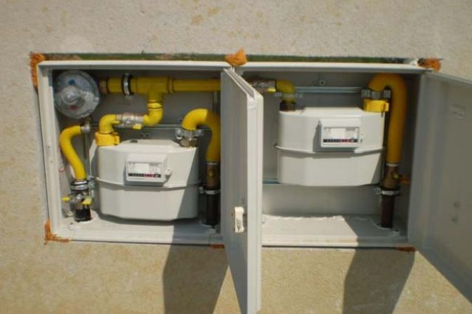 Plyn domácnosti plynomer