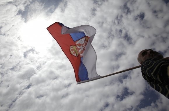 Srbsko, zástava