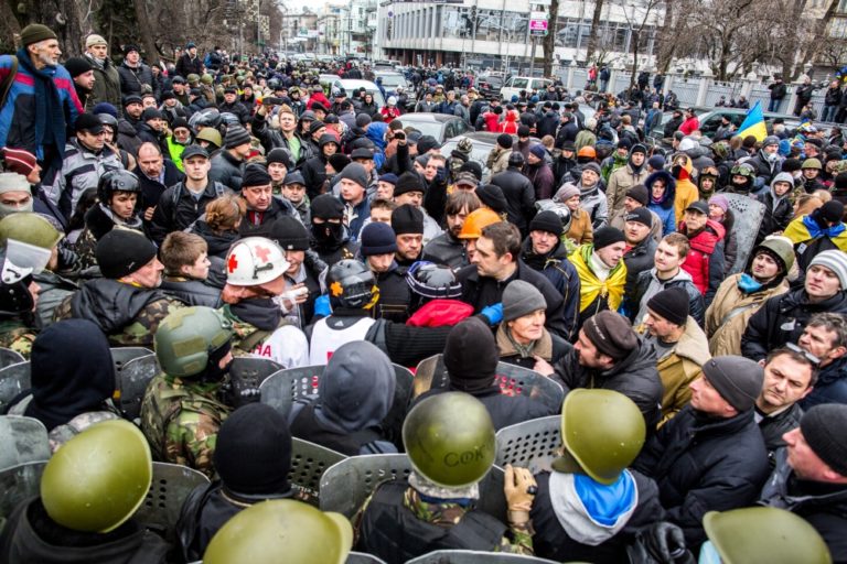 Nepokoje v Kyjeve objektívom slovenského fotografa