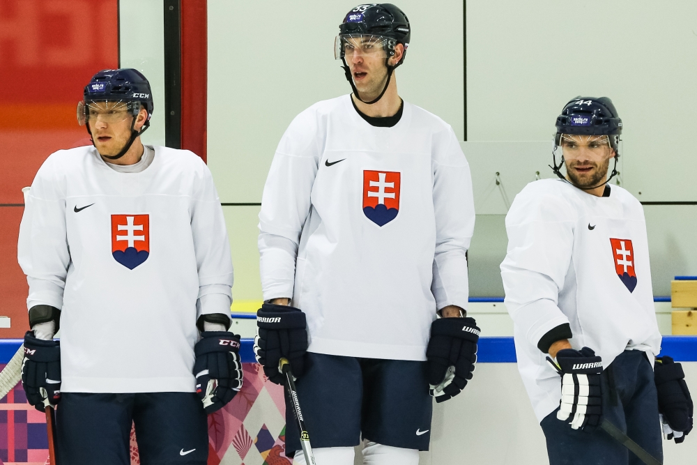 Slovenskí hokejisti trénovali v kompletnom zložení