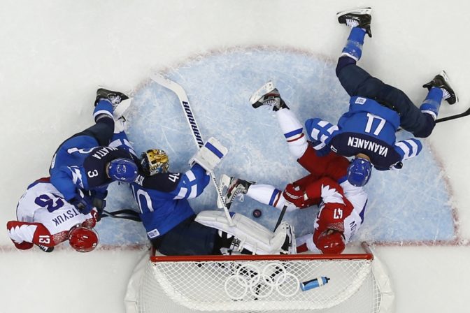 Štvrťfinálové zápasy na hokejovom turnaji v Soči