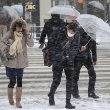 Tokio zasypal sneh, spôsobil dopravný kolaps