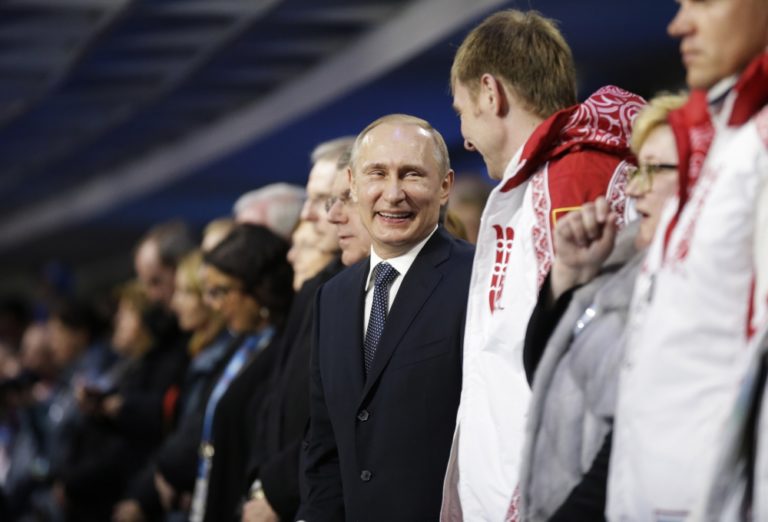 Záverečný ceremoniál na olympiáde v Soči