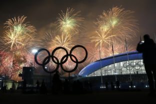 Záverečný ceremoniál na olympiáde v Soči