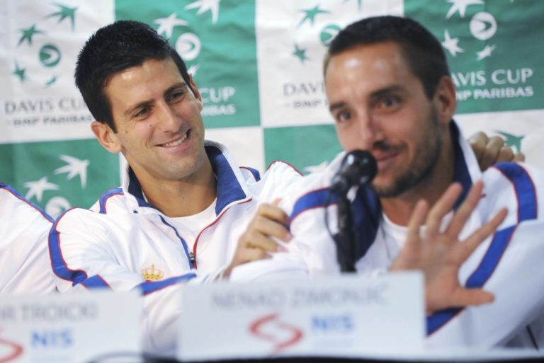 Novak Djokovič, Viktor Troicki