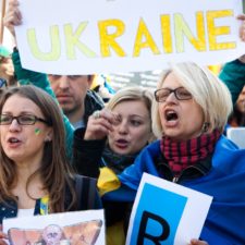 Protest Ukrajincov v Bruseli očami slovenskej fotografky