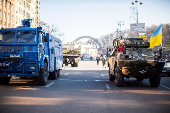 Ulice Kyjeva po nepokojoch očami Slováka