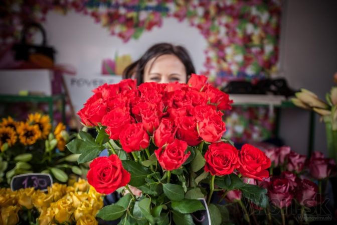 Kvety kytica valentin ruza laska