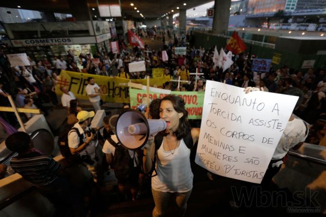 Brazílčania protestovali proti výdavkom na majstrovstvá