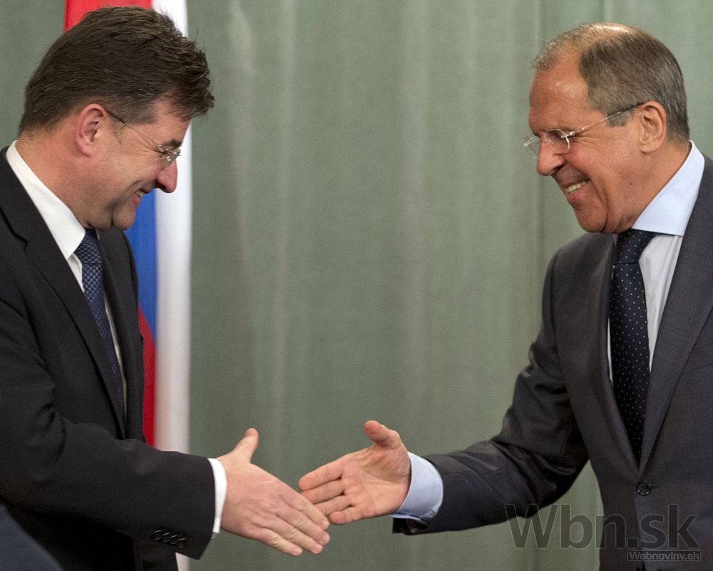 Sergej Lavrov a Miroslav Lajčák