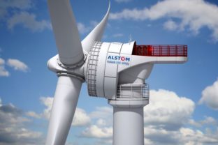 Alstom veterná elektráreň turbína OZE