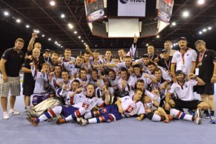 Mladí slovenskí hokejbalisti získali zlato na MS