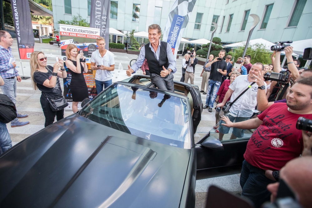 Americký filmový herec a spevák David Hasselhoff je na Slovensku
