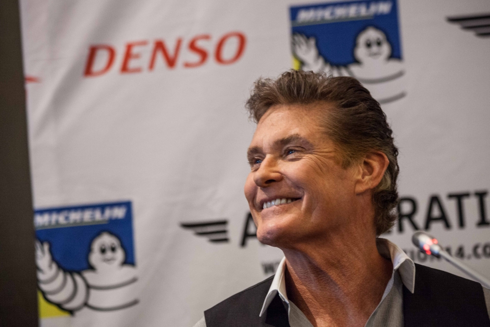 Americký filmový herec a spevák David Hasselhoff je na Slovensku