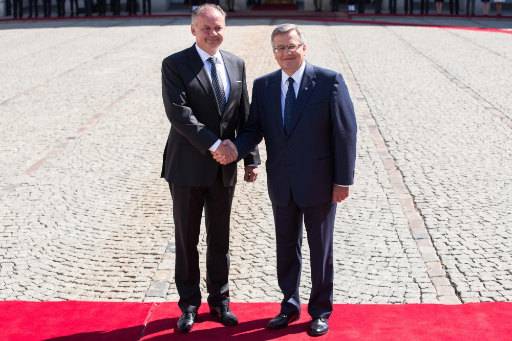 Andrej Kiska je v Poľsku, stretol sa s Komorowským