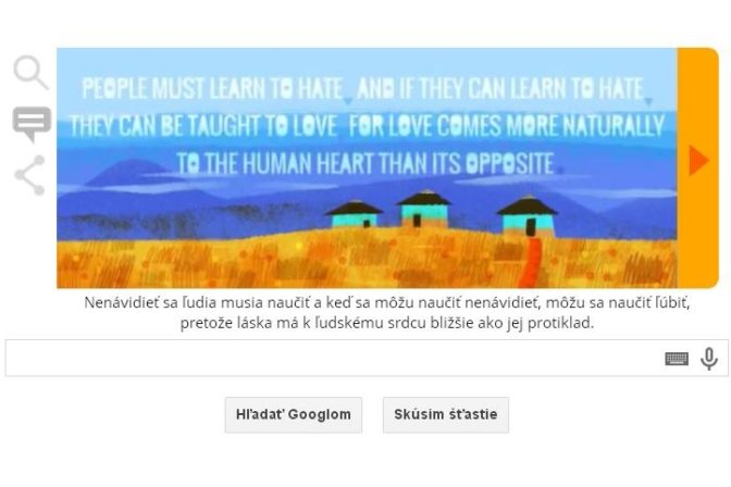 Google si pripomína narodenie Mandelu animáciou aj citátmi