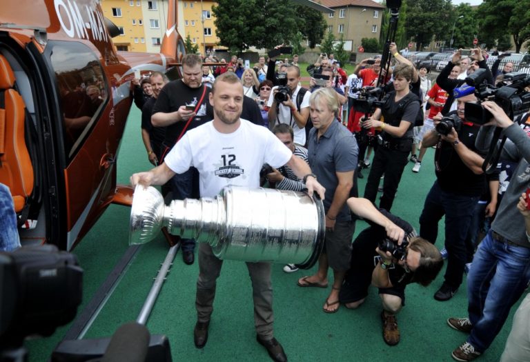 Marián Gáborík ukázal Stanleyho pohár v Trenčíne
