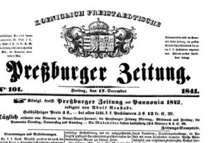 Pressburger Zeitung oslavuje 250. výročie
