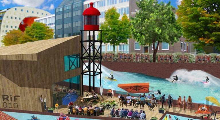 Kanál v centre Rotterdamu sa zmení na raj pre surferov