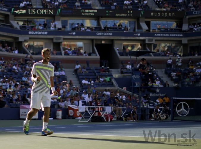 Martin Kližan prehral na US Open päťsetovú bitku s Tomášom Berdychom