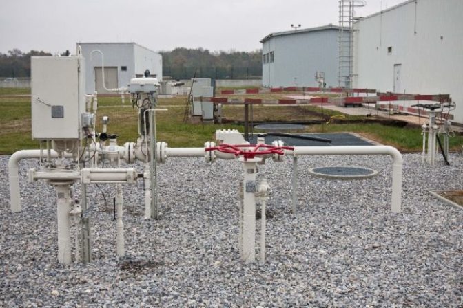 Tranzitná stanica plyn OMV Baumgartene Rakúsko