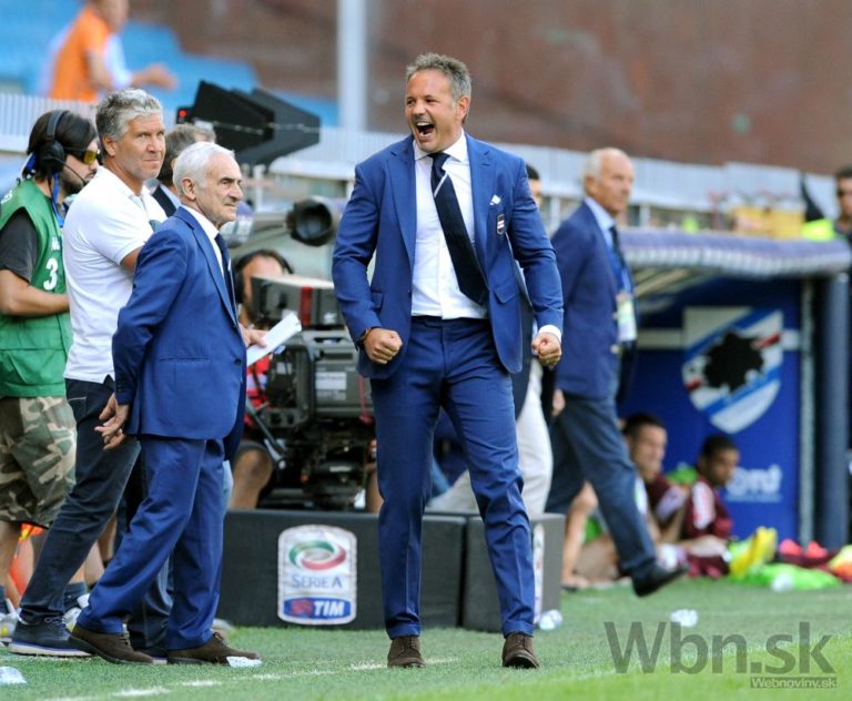 Tréner futbalistov talianskej Sampdorie Siniša Mihajlovič