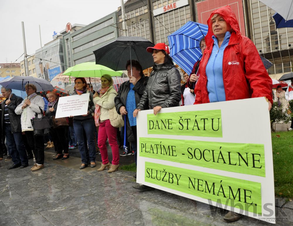 Pochod za spravodlivé financovanie sociálnych služieb