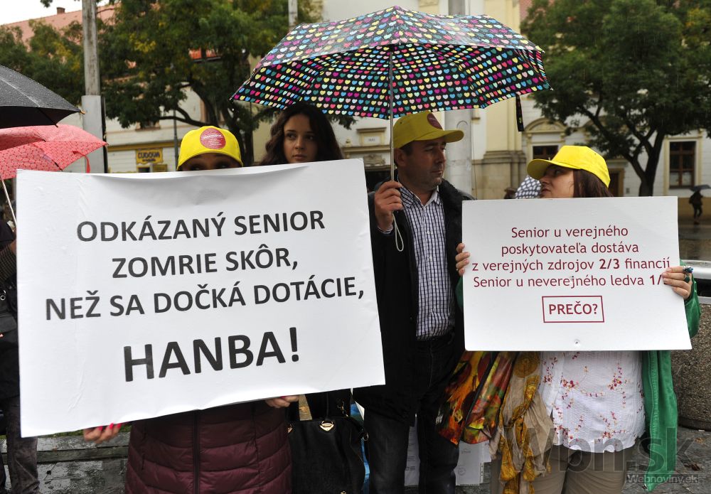 Pochod za spravodlivé financovanie sociálnych služieb