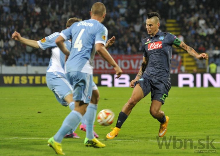 Slovan prehral s Neapolom, Marek Hamšík skóroval