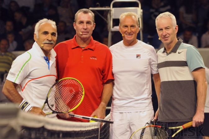 Tenisové legendy John McEnroe a Ivan Lendl bavili Bratislavu